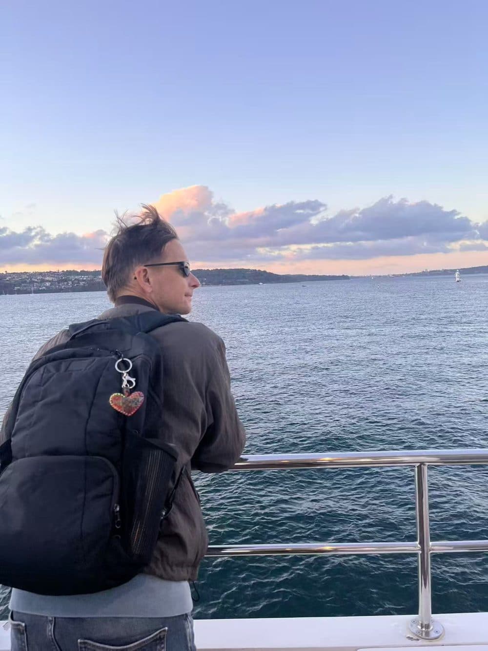 Looking out over the water from a ferry